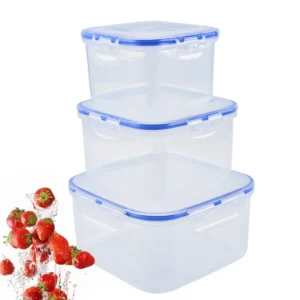 Best Price Plastic Food Containers 3 Pcs Leakproof Tiffin Bento Lunch Box Set For Microwave